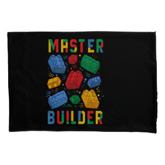 Brick Builder Funny Blocks Building Master Builder Pillow Case