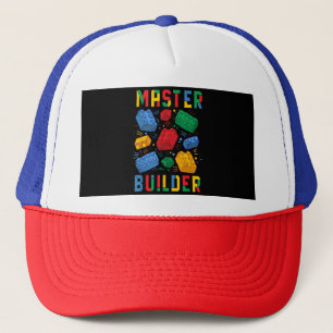 Brick Builder Funny Blocks Building Master Builder Trucker Hat