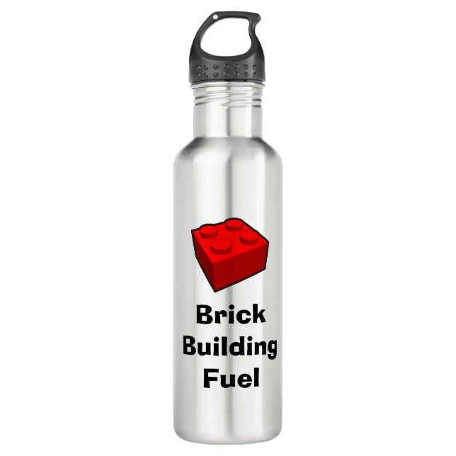 Brick Building Fuel Tumbler Stainless Steel Water Bottle (Front)