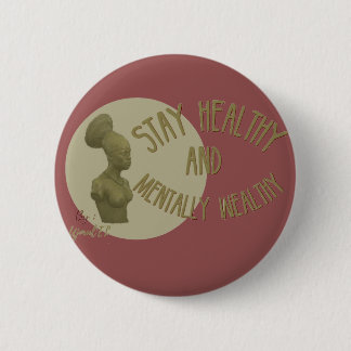 Brick color Stay healthy button