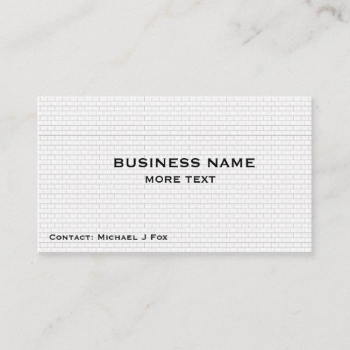 brick construction design custom business card