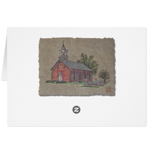 Brick Country Church (Back Horizontal)