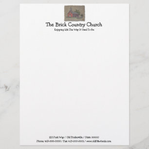 Brick Country Church Letterhead