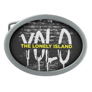 Brick Drip Oval Belt Buckle