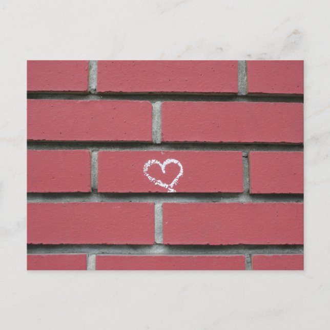 Brick Heart Postcard (Front)