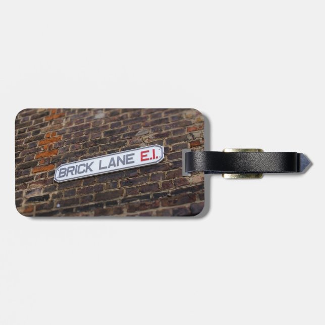 Brick Lane - London - Street Sign - Luggage Tag (Back Horizontal)