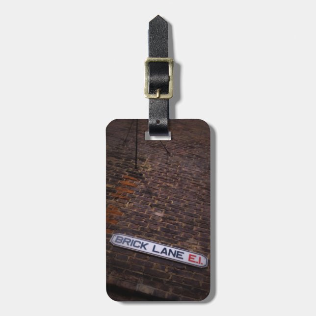 Brick Lane  -  Luggage Tag (Front Vertical)