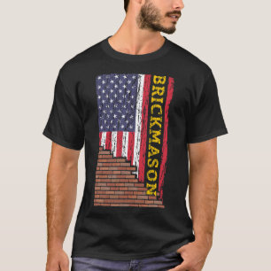 Brick Mason Bricklayer Masonry Construction US Fla T-Shirt