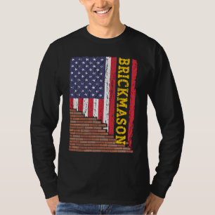 Brick Mason Bricklayer Masonry Construction US Fla T-Shirt