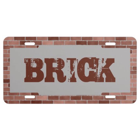 Brick Mason License Plate