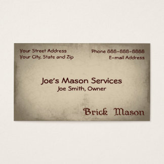 Masonry Business Cards & Templates | Zazzle