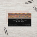 Brick Mason Masonry Business Card at Zazzle