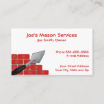 Brick Mason Masonry Business Card at Zazzle