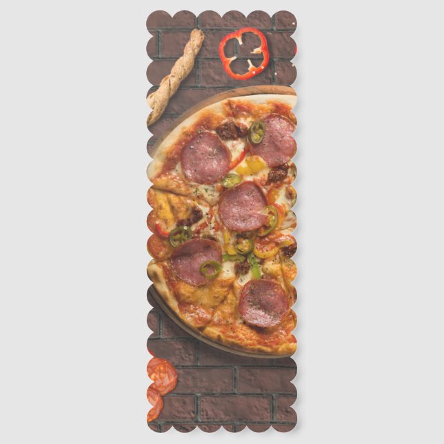 Brick Oven Pizza with Toppings Bookmarks (Front)