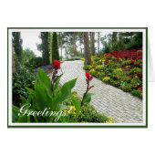Brick Path Park Photo with adjustable Frame (Front Horizontal)