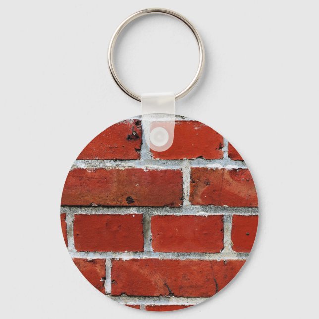 Brick Pattern Button Keychain (Front)