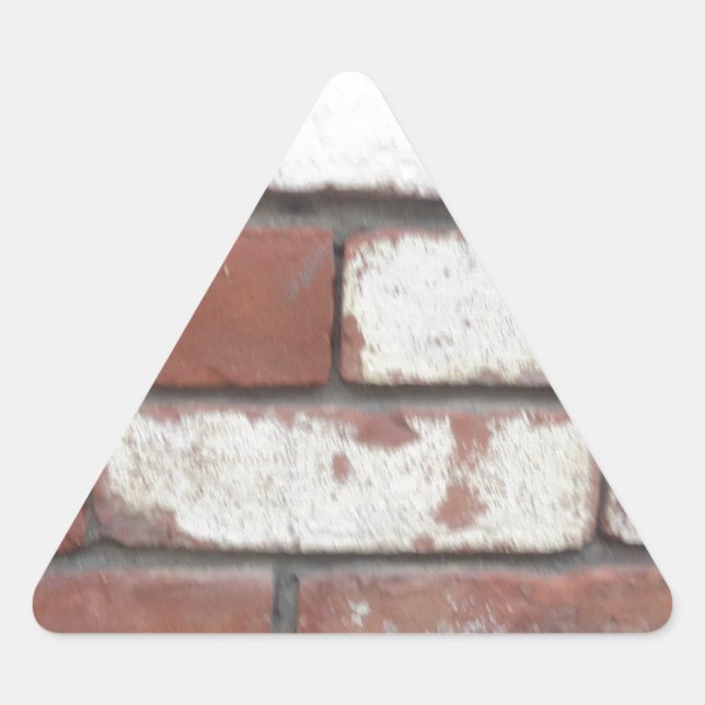 Brick pattern triangle sticker (Front)