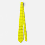 Brick Pattern Yellow Neck Tie at Zazzle