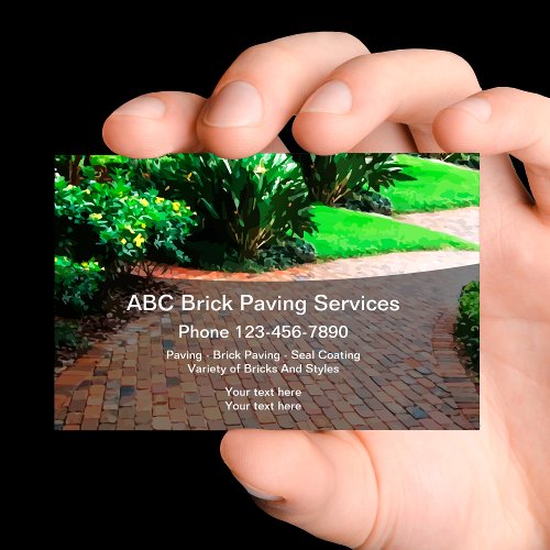 Brick Paving And Remodeling Business Card