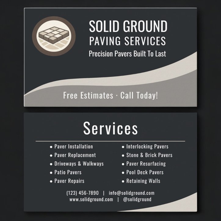 Brick Paving Business Card