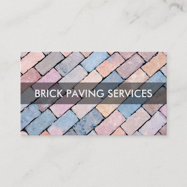 Brick Paving Business Cards (Front)