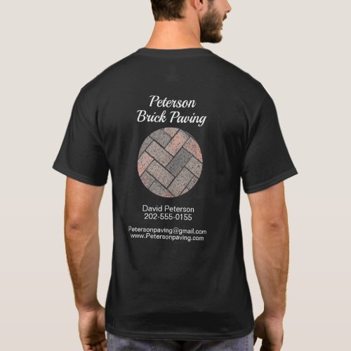 Brick Paving Driveway Construction Business T_Shirt