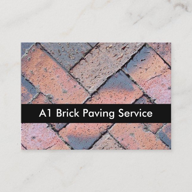 Brick Paving Service Business Card (Front)