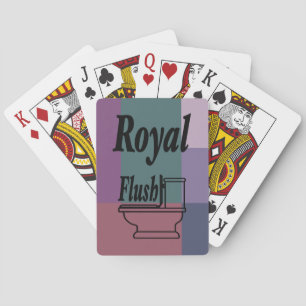 Brick Pink Purple Blue Green Color Block Print Poker Cards