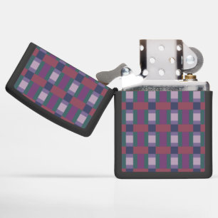 Brick Pink Purple Blue Green Color Block Print Zippo Lighter