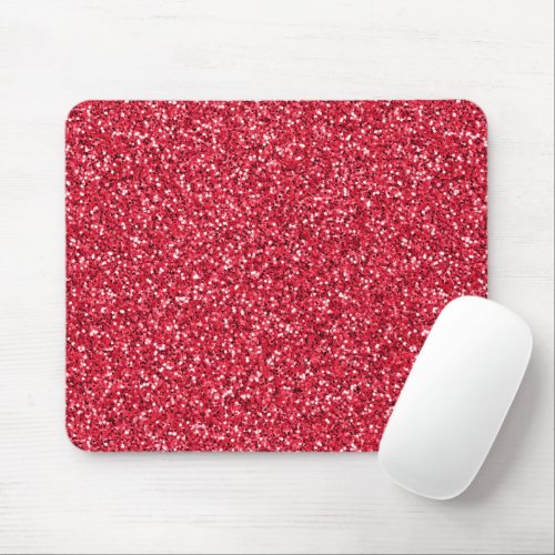 Brick Red Glitter Mouse Pad