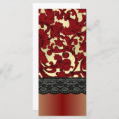 Brick red & gold damask (Front/Back)