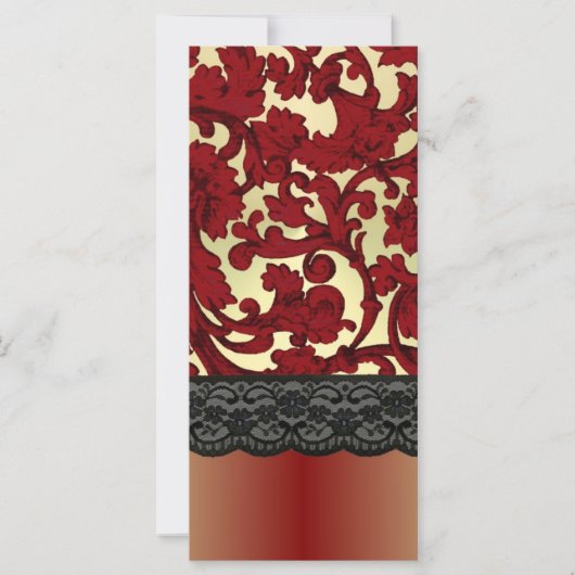 Brick red & gold damask (Front)
