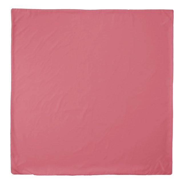 Brick red (solid color)  duvet cover (Front)