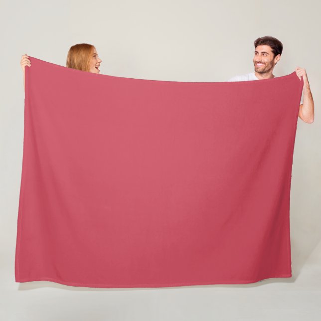Brick red (solid color)  fleece blanket (In Situ)