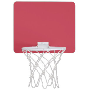 Brick red (solid color) mini basketball hoop