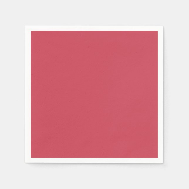 Brick red (solid color)  napkins (Front)