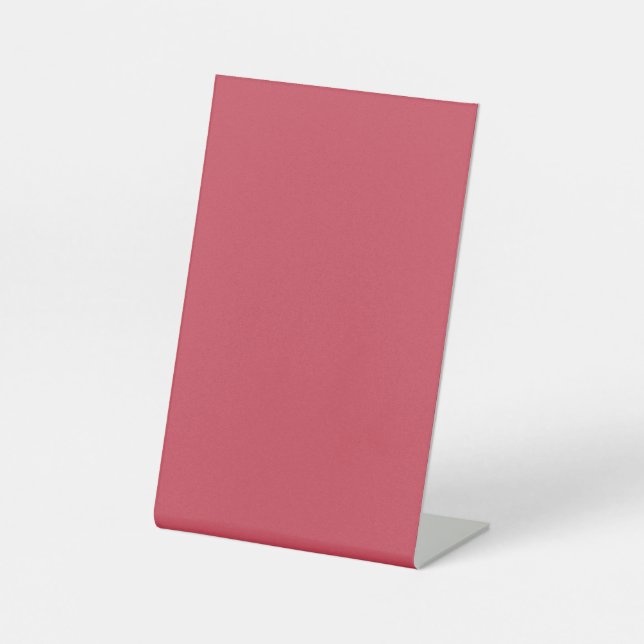 Brick red (solid color)  pedestal sign (Front)