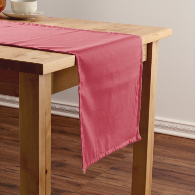 Brick red (solid color)  short table runner (In Situ)