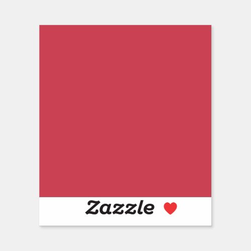 Brick red solid color  sticker