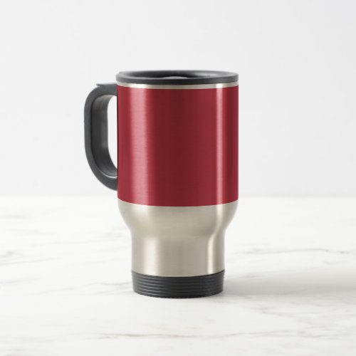 Brick red solid color  travel mug