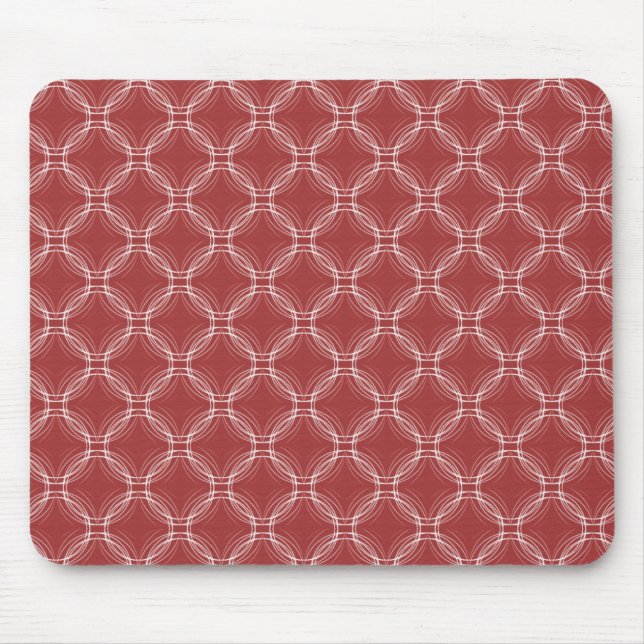 Brick Red Uptown Elegance Mousepad (Front)