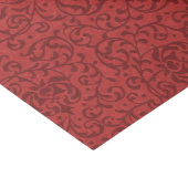 Brick Red Vintage Floral Damask Pattern Tissue Paper (Corner)