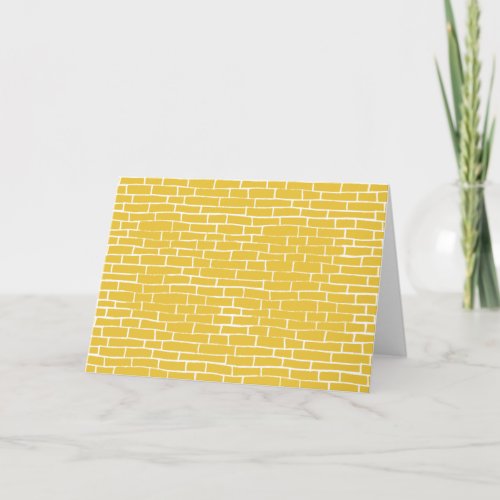 Brick Road  Yellow  transparent Card