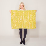 Brick Road - Yellow &amp; transparent Fleece Blanket