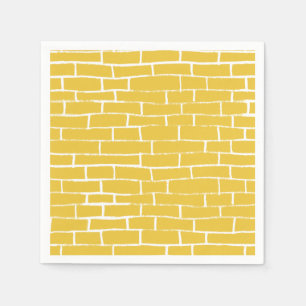Brick Road - Yellow & transparent Napkins
