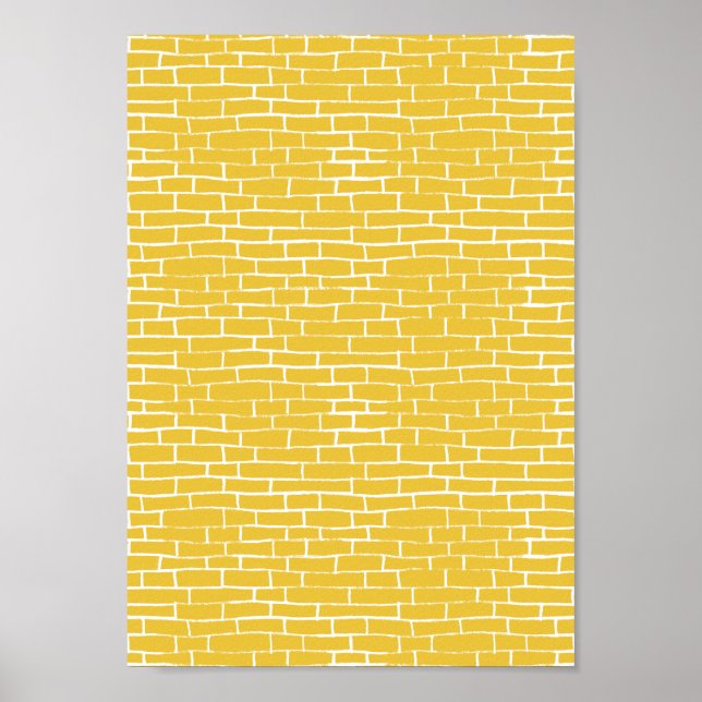 Brick Road - Yellow & transparent Poster (Front)