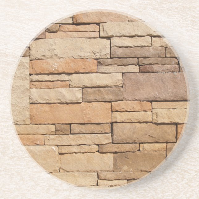 Brick, Rock, Stone Series---Layered Stone Coaster (Front)