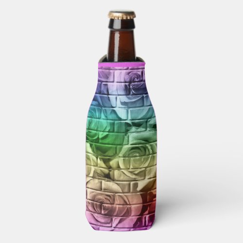 Brick Roses_16_Rainbow_Drink Bottle Cooler_Koozie Bottle Cooler