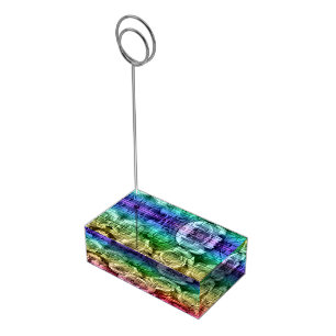 Brick Roses-16-Rainbow-Table Card Holder