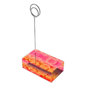 Brick Roses-17-Pink Lemonade-Table Card Holder